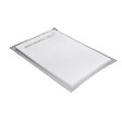 U-TILE - Receveur résine 150 x 100 cm blanc effet granit - grille caniveau excentrée - vignette