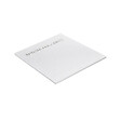 U-TILE - Receveur résine 100 x 100 cm blanc effet granit - grille caniveau excentrée - vignette
