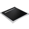 MARMOX - Receveur pierre naturelle graphite noir U-Tile grille caniveau excentrée - vignette