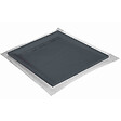 U-TILE - Receveur résine 120 x 120 cm gris ardoise effet ardoise - grille caniveau excentrée - vignette
