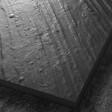 MARMOX - Receveur pierre naturelle graphite noir U-Tile grille caniveau acier excentrée - vignette
