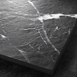 MARMOX - Receveur résine U-Tile imitation marbre noir - grille carrée excentrée - vignette