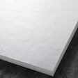 MARMOX - Receveur résine U-Tile blanc imitation ardoise - grille carrée excentrée - vignette