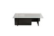 HABITAT ET JARDIN - Table basse en verre "Flavio" 105 x 65 x 30 cm - Bois Noir - vignette