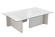 HABITAT ET JARDIN - Table basse en verre "Flavio" 105 x 65 x 30 cm - Gris - vignette