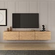 HABITAT ET JARDIN - Meuble TV en bois "West" 150 x 32 x 30 cm - Pin atlantique - vignette
