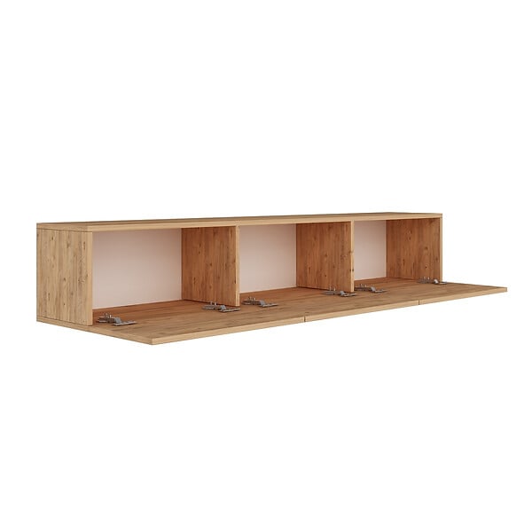 HABITAT ET JARDIN - Meuble TV en bois "West" 150 x 32 x 30 cm - Pin atlantique - large