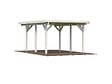 PALMAKO - Carport bois Karl 1 voiture - L.360xP.512xH.230cm - vignette