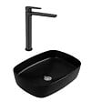 CERAMIA - PixL 50x37,5x13,5 cm vasque à poser + Swiss Aqua Technologies Mood mitigeur lavabo XL + Ceramia PixL bonde (CEPX49BKMSAT285C) - vignette