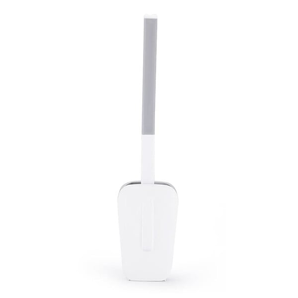 SWISS AQUA TECHNOLOGIES - Brosse WC légère adhésive, murale ou à poser, sans perçage, plastique, blanc mat (SATDSTETKA3M) - large