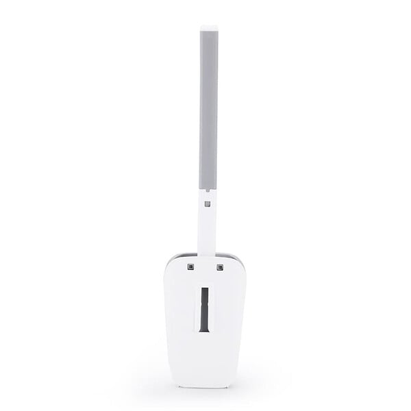 SWISS AQUA TECHNOLOGIES - Brosse WC légère adhésive, murale ou à poser, sans perçage, plastique, blanc mat (SATDSTETKA3M) - large