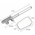 SWISS AQUA TECHNOLOGIES - Brosse WC légère adhésive, murale ou à poser, sans perçage, plastique, blanc mat (SATDSTETKA3M) - vignette