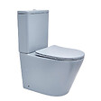 SWISS AQUA TECHNOLOGIES - Infinitio WC à poser complet en céramique avec abattant SoftClose, bleu mat (SATINF031VPSNDBLM) - vignette