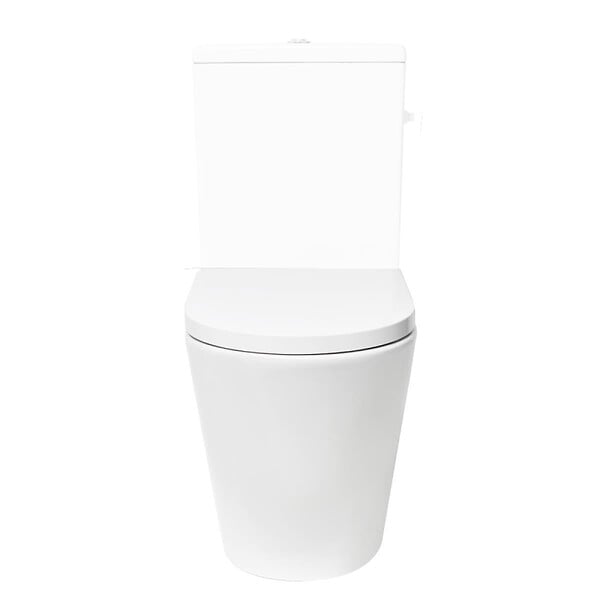 SWISS AQUA TECHNOLOGIES - Swiss Aqua Technologies Project cuvette WC à poser sans bride en céramique (réservoir non fourni), blanc (SATPRO31M) - large