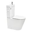 SWISS AQUA TECHNOLOGIES - Brevis kit WC à poser sans bride en céramique + robinet eau froide S-Line Pro + tuyau de raccordement Siko (SATBRE34) - vignette
