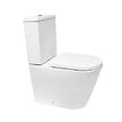 SWISS AQUA TECHNOLOGIES - Project Combi WC à poser sans bride en céramique avec abattant SoftClose, blanc (SATPRO31) - vignette