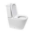 SWISS AQUA TECHNOLOGIES - Project Combi WC à poser sans bride en céramique avec abattant SoftClose, blanc (SATPRO31) - vignette