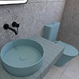 SWISS AQUA TECHNOLOGIES - Infinitio WC à poser complet en céramique avec abattant SoftClose, vert mat (SATINF031VPSNLGEM) - vignette