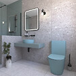 SWISS AQUA TECHNOLOGIES - Infinitio WC à poser complet en céramique avec abattant SoftClose, vert mat (SATINF031VPSNLGEM) - vignette