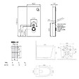 SWISS AQUA TECHNOLOGIES - Glass pack WC bâti-support avec plaque de commande + WC suspendu Ceramia sans bride avec abattant SoftClose (STGLBCE14BMT01-FR) - vignette