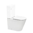 SWISS AQUA TECHNOLOGIES - Swiss Aqua Technologies Brevis cuvette WC à poser sans bride en céramique – compatible PMR – blanc - réservoir non fourni - ATBRE34M) - vignette