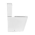 SWISS AQUA TECHNOLOGIES - Brevis Combi WC à poser sans bride en céramique avec abattant SoftClose, blanc (SATBRE32) - vignette