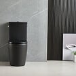 SWISS AQUA TECHNOLOGIES - Brevis WC à poser complet sans bride en céramique avec abattant SoftClose, rinçage Vortex, noir mat (SATBRE031RTORVPBKM) - vignette