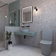 SWISS AQUA TECHNOLOGIES - Infinitio WC à poser complet en céramique avec abattant SoftClose, gris mat (SATINF031VPSNLGRM) - vignette