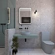 SWISS AQUA TECHNOLOGIES - Infinitio WC à poser complet en céramique avec abattant SoftClose, gris mat (SATINF031VPSNLGRM) - vignette