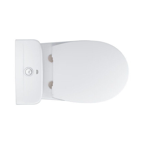 GROHE - Bau Ceramic ensemble WC à poser complet sans bride avec abattant ultra-fin SoftClose, blanc (39904000) - large