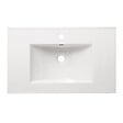 NATUREL - Modena 81x46 cm lavabo en céramique avec trou pour robinetterie au milieu, blanc brillant (M8046) - vignette