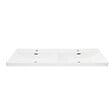SWISS AQUA TECHNOLOGIES - B-Way 121x46 cm double vasque semi-encastrée en céramique, pour meuble de salle de bain SATEVO120NA, blanc (SATBW212046) - vignette