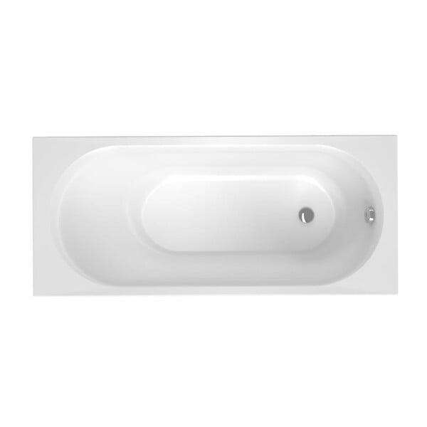 SWISS AQUA TECHNOLOGIES - Project 170x70x45 cm baignoire rectangulaire 204 L en acrylique coulé, sans pieds, sans vidage, sans siphon, blanc (SATVAPRO170) - large