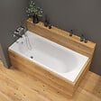 SWISS AQUA TECHNOLOGIES - Project 170x70x45 cm baignoire rectangulaire 204 L en acrylique coulé, sans pieds, sans vidage, sans siphon, blanc (SATVAPRO170) - vignette