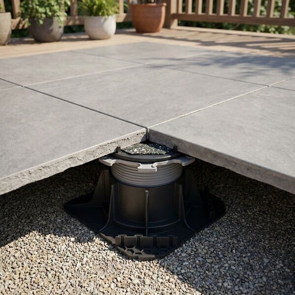 JOUPLAST - Plot réglable autonivelant cleman pour terrasse dalle 80 à 130 mm - JOUPLAST - A l'unite - large