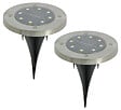 EZ SOLAR - EZ SOLAR Pack de 2 spots solaires encastrables 2 x 12 lumens - vignette