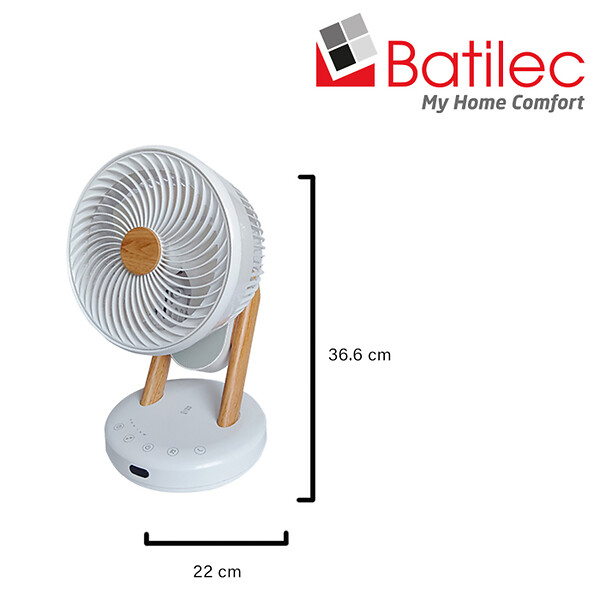 BATILEC - Ventilateur table design silence ECO 360° - 23cm – AC 30W-BATILEC - large