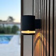 LUMISKY - 2 Appliques murales solaires HELIO H12cm - vignette