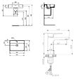 IDEAL STANDARD - Ideal Standard Strada II lavabo 600x430 mm 1 trou + Swiss Aqua Technologies Mood mitigeur lavabo sans tirette, noir mat (T300001SATBSM271C) - vignette