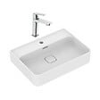 IDEAL STANDARD - Strada II lavabo 600x430 mm 1 trou + Swiss Aqua Technologies mitigeur lavabo, sans tirette, chrome (T300001SATBSF271) - vignette