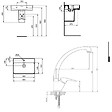 IDEAL STANDARD - Strada II lavabo 600x430 mm 1 trou + Ideal Standard S-Line Pro mitigeur avec bec pivotant, chrome (T300001SBSLPRO281) - vignette
