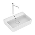 IDEAL STANDARD - Ideal Standard Strada II lavabo 60x43 cm 1 trou + Swiss Aqua Technologies Aurum mitigeur haut acier inoxydable, chrome (T300001SAT285CR) - vignette