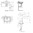 IDEAL STANDARD - Ideal Standard Strada II lavabo 600x430 mm 1 trou + Swiss Aqua Technologies Mood mitigeur lavabo sans tirette, chrome (T300001SATBSM271) - vignette