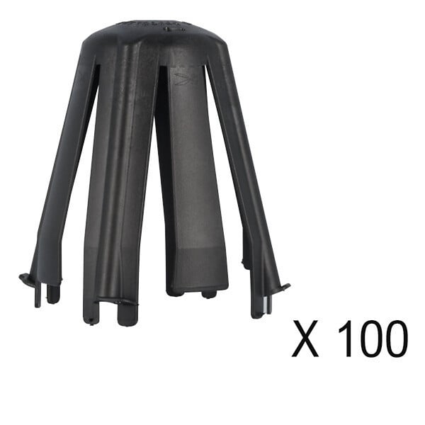 HELLERMANNTYTON - Lot de 100 capots de protection pour spot encastrés SpotClip-II - large