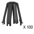 HELLERMANNTYTON - Lot de 100 capots de protection pour spot encastrés SpotClip-II - vignette