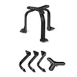 HELLERMANNTYTON - HellermannTyton SPOTCLIP KIT 150 - Cache pour spots encastrés Ø 100-270 mm noir, H157MM - vignette