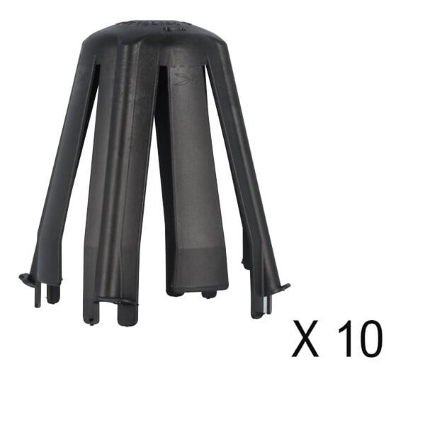 HELLERMANNTYTON - HellermannTyton Lot de 10 capots de protection pour spot encastrés SpotClip-II - large