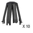 HELLERMANNTYTON - HellermannTyton Lot de 10 capots de protection pour spot encastrés SpotClip-II - vignette