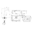 CERAMIA - Timeless 68x45x21 cm évier sous plan en inox 304 + mitigeur inox avec douchette extractible, cuivre brossé (TMLKSU-6845BCP-M1) - vignette