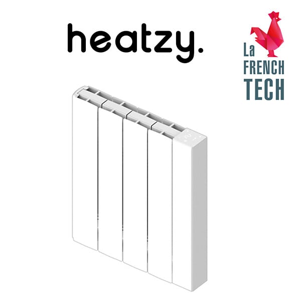 BATILEC - HEATZY Radiateur céramique connecté Wi-Fi 1000W Heatzy Glow, cœur de chauffe performant et design moderne - large
